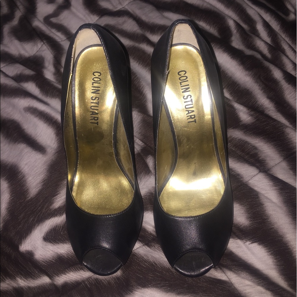 Women's Black Colin Stuart Heels