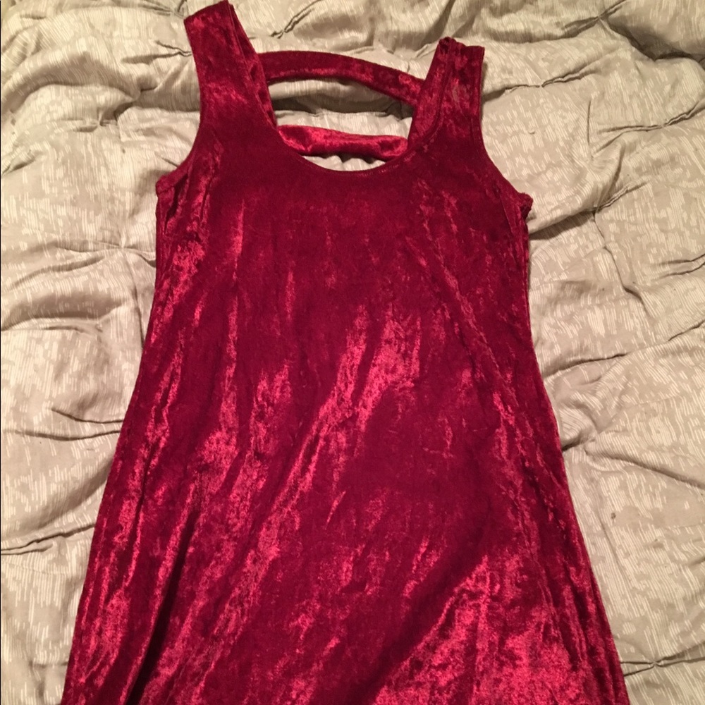 Velvet bodycon dress
