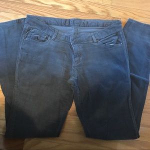 Gray corduroy pants