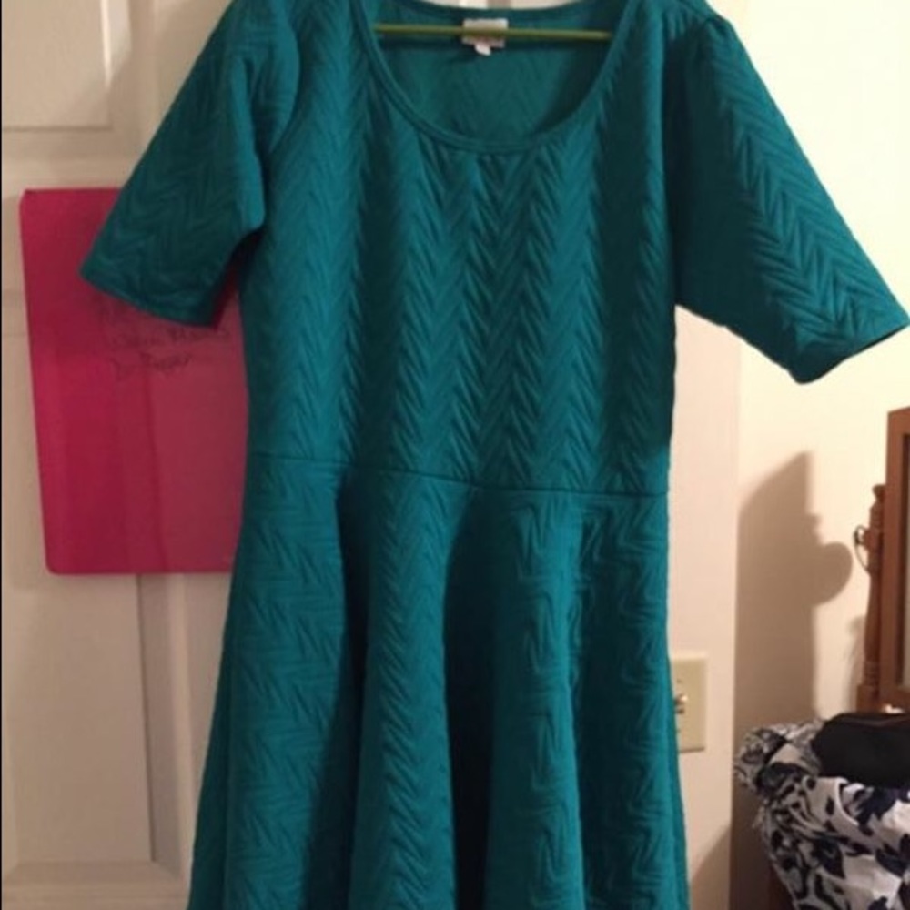 Lularoe 2xl Teal Nicole Dress