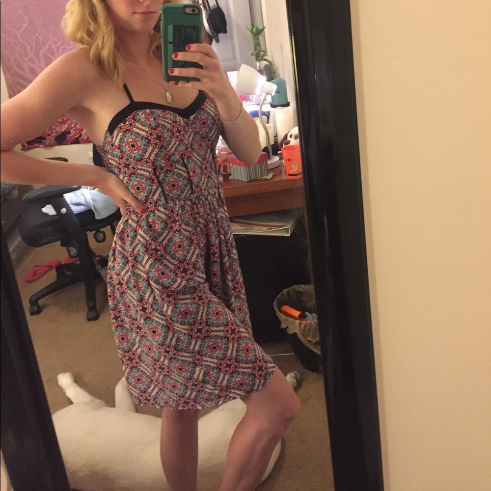 Multicolored Patterned Dress 💕