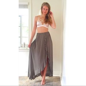 FREE PEOPLE: cascade convertible skirt