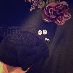 50s style hat+ earring sets