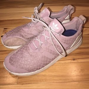 Adidas Purple Zx Flux Shoes Women's