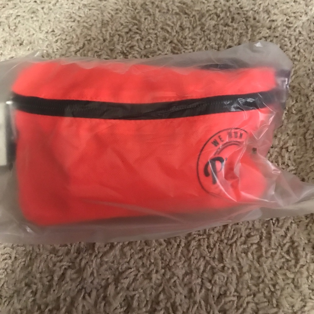 BRAND NEW PINK FANNY PACK - orange/salmon colored