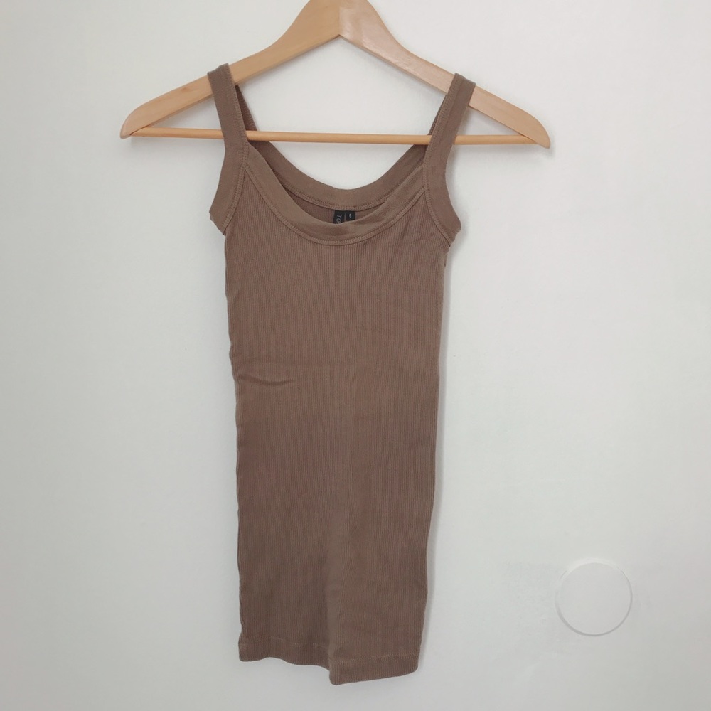 Topshop ribbed tank top / non sleeves top