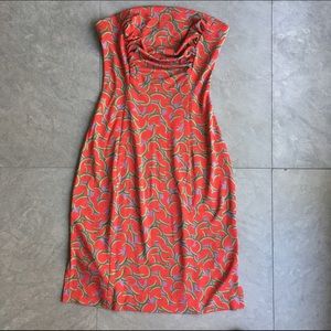 EUC DVF furstenburg watermelon dress. Sz 4