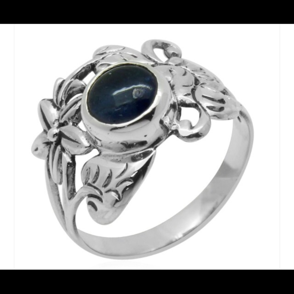 Tanzanite Sterling Silver Ring (Size 6.0)