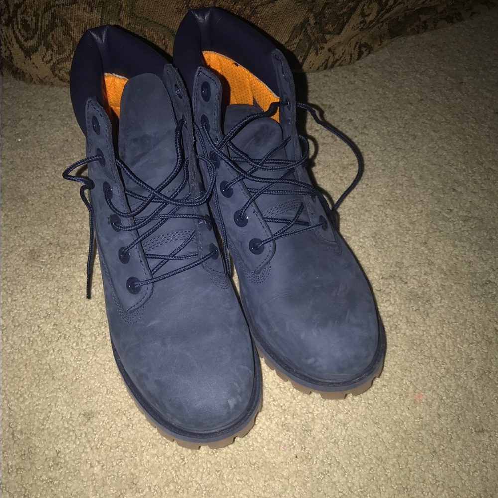 Navy Blue timberlands
