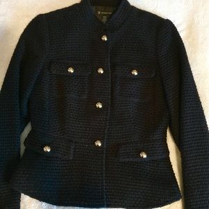 INC BLACK BUTTON BLAZER