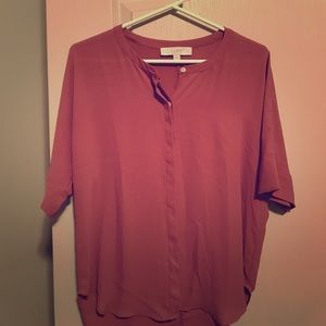 Loft salmon blouse