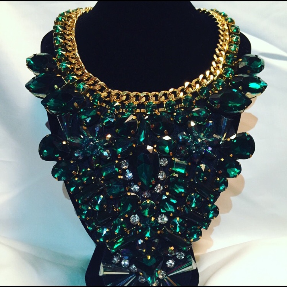Emerald Statement Necklace