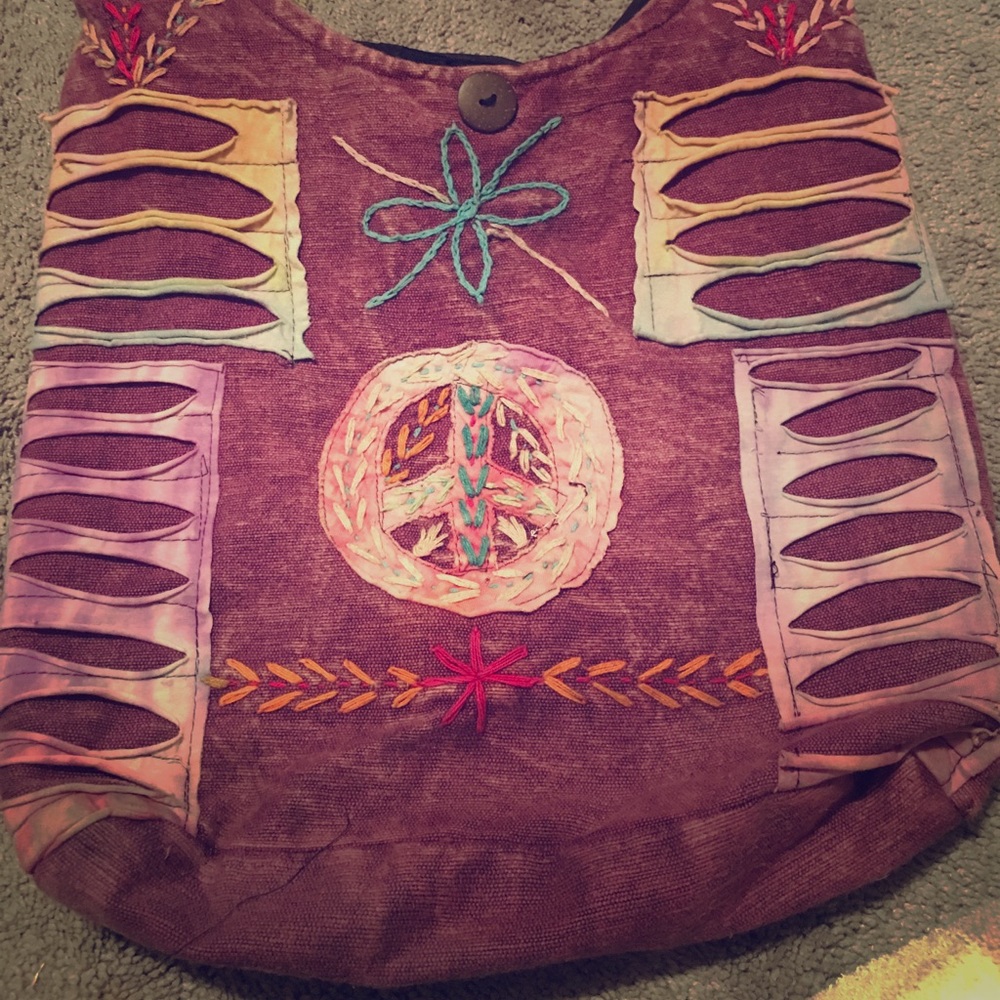 Boho crossbody hippie bag