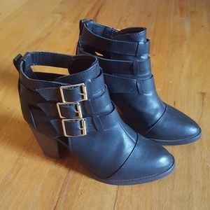 Black ankle boots