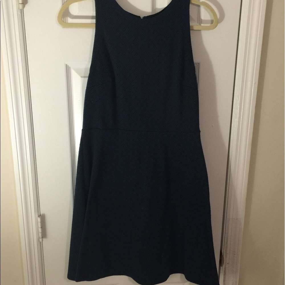 Blue and Black pattern dress