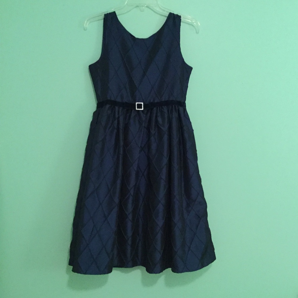 Navy Blue Formal Girls Dress