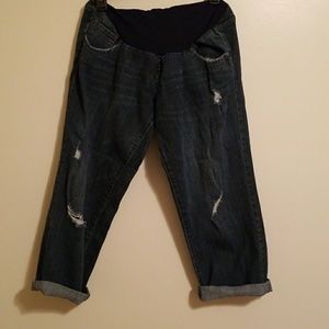 Maternity jean capris