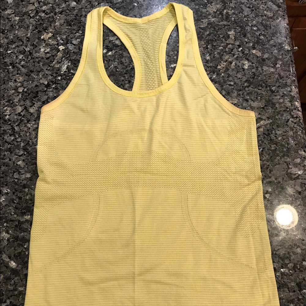 Yellow Lululemon Swiftly Tech Tank