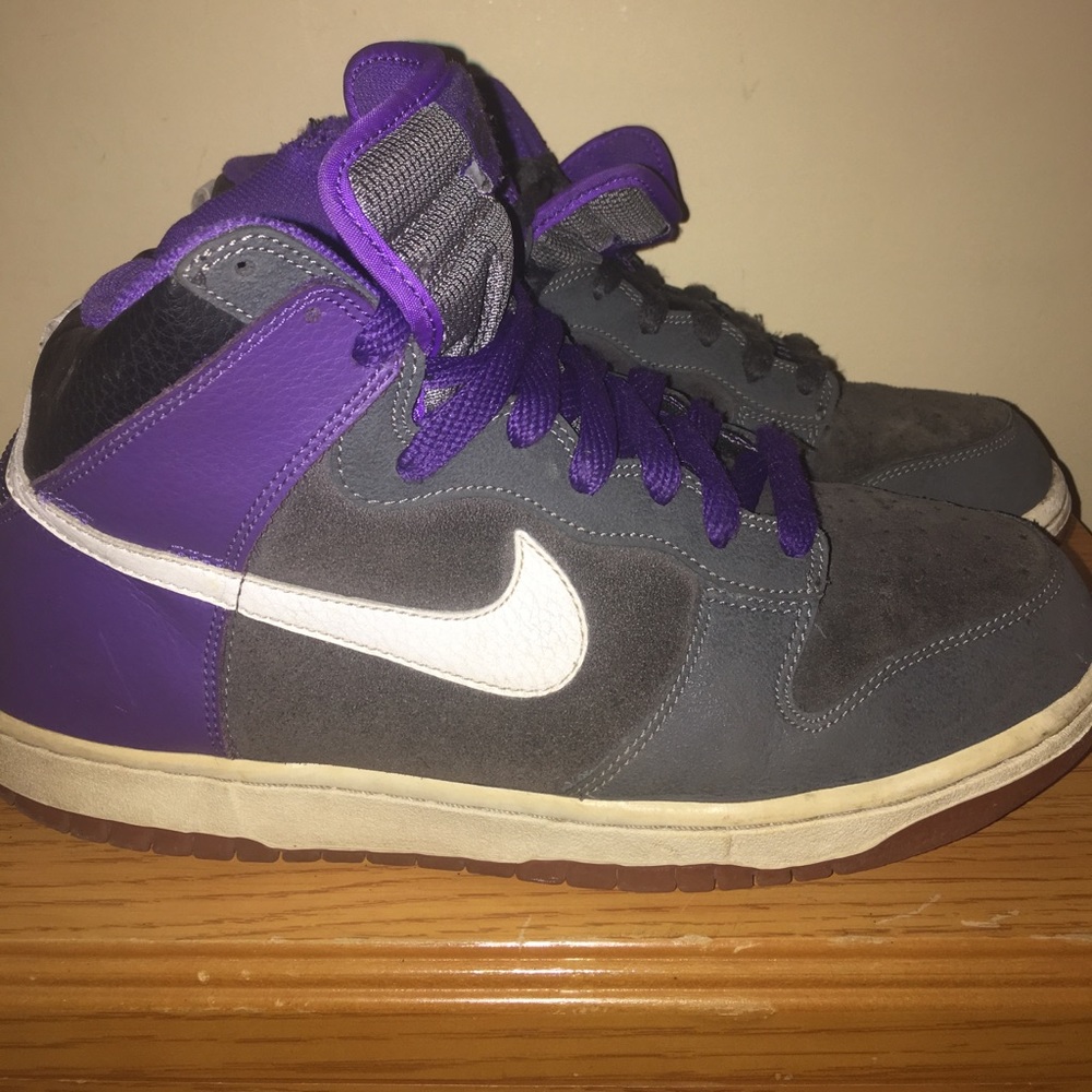 Nike Dunk High AS Dark Wolf Grey Varsity soles