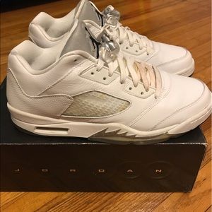 Women's 12/Men's 10.5 Jordan 5 Retro Low White