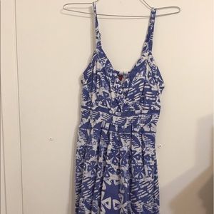 Blue and White Sun dress