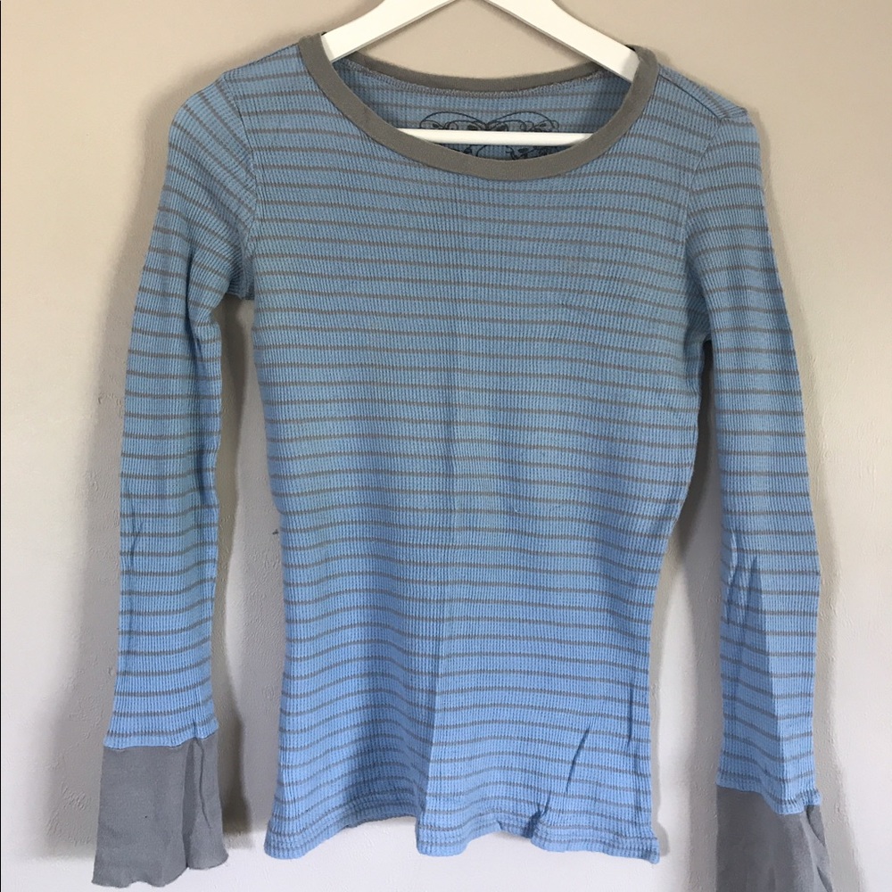 Striped thermal tee