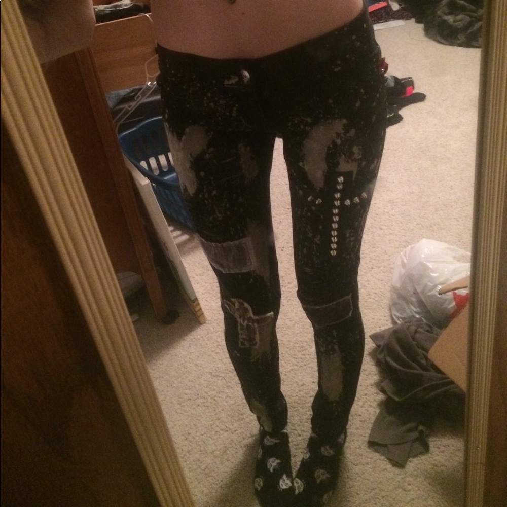 Punk skinny jeans