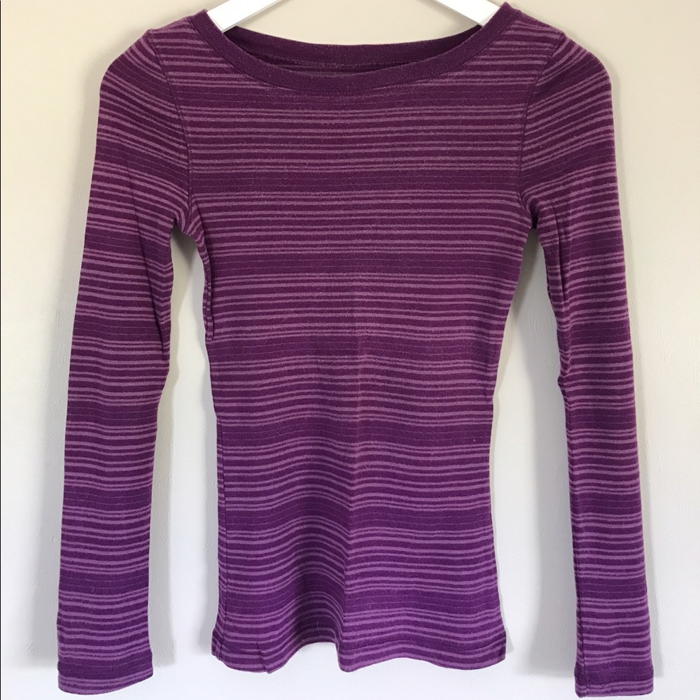 Striped long sleeve tee