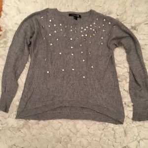 Gray sweater with some sparkle!
