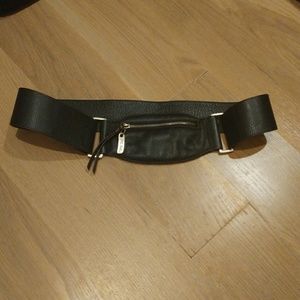 Folli Follie Leather Belt with Pouch. Travel Belt