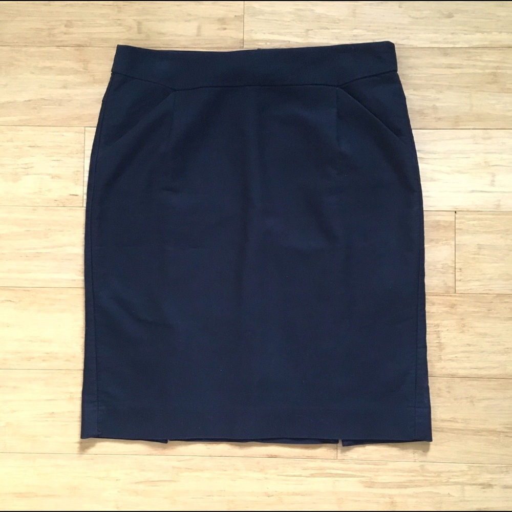 J Crew Black Pencil Skirt