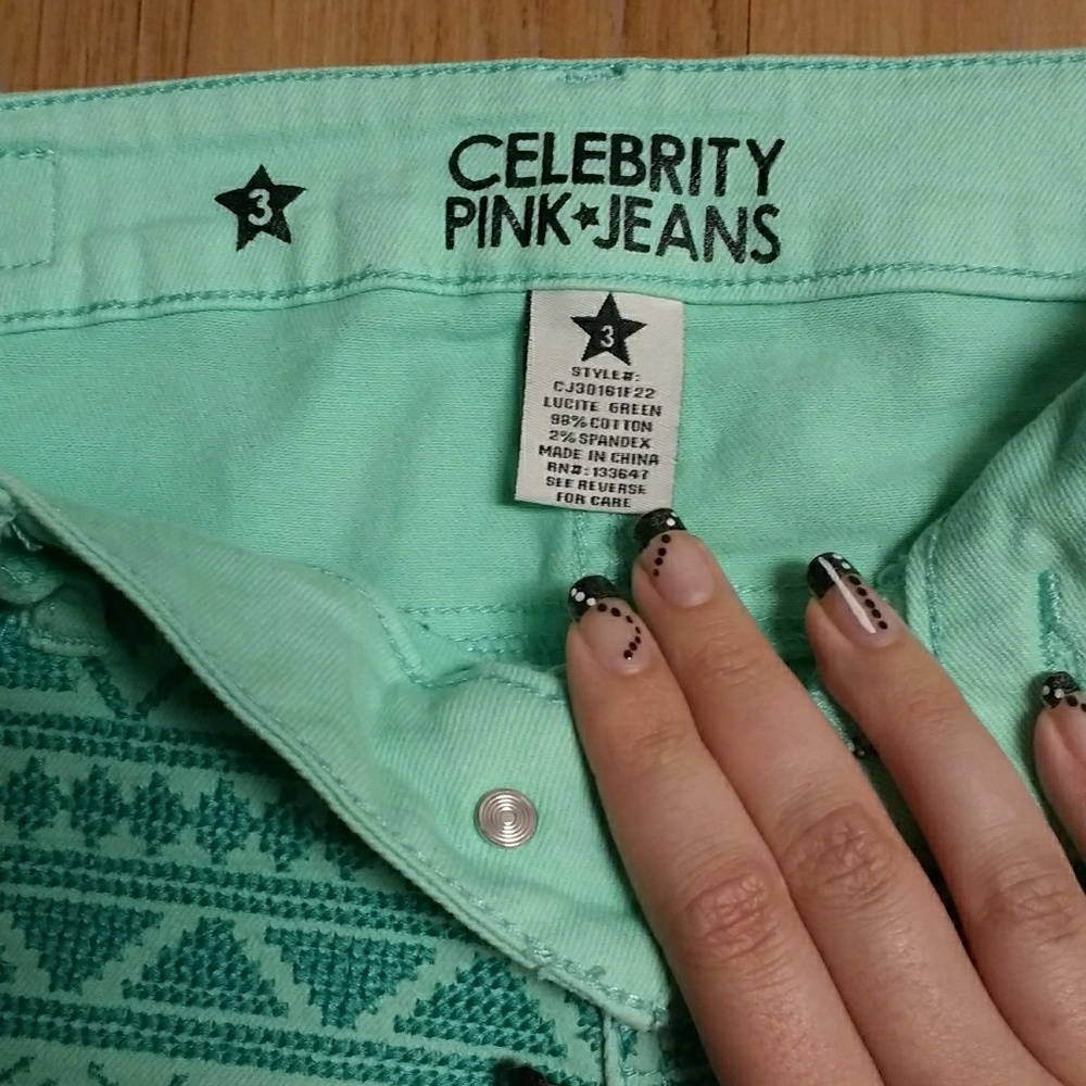 Celebrity Pink⭐Jeans - Teal Jean Shorts
