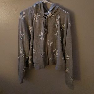 Mid raise zip up coat