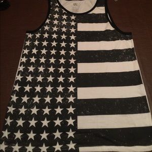 Sleeveless tank American flag