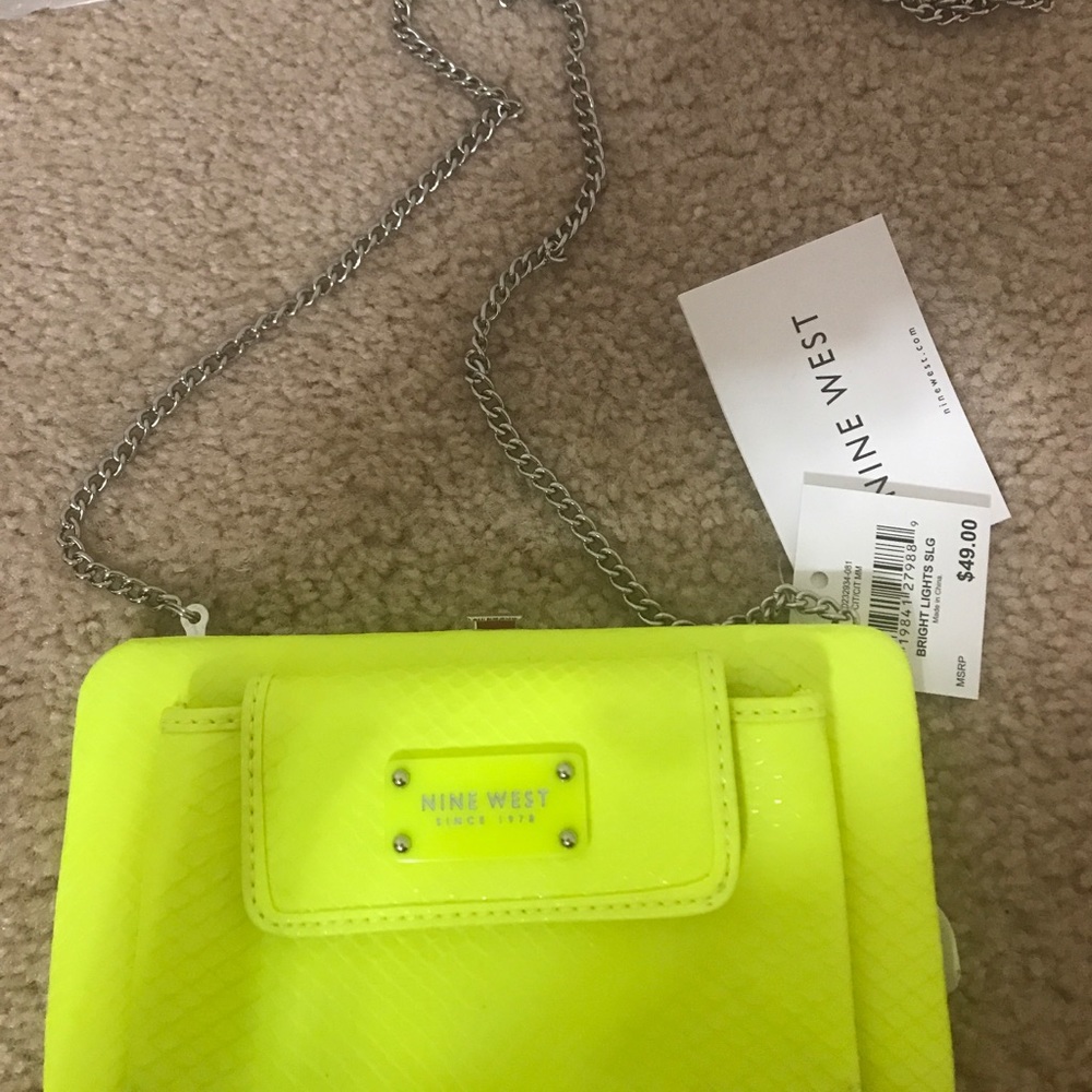 NWT Nine West bright lights yellow crossbody