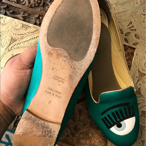 Authentic Chiara Ferragni Emerald Green Shoes,EUC - Picture 3 of 4
