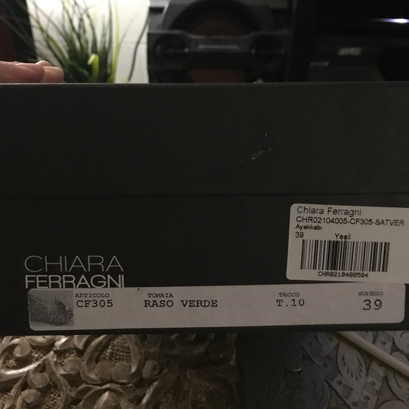 Authentic Chiara Ferragni Emerald Green Shoes,EUC - Picture 4 of 4