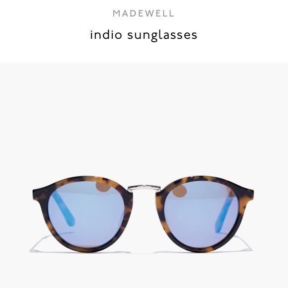 Madewell Accessories - Madewell- tortoise shell with blue lens w/ bag