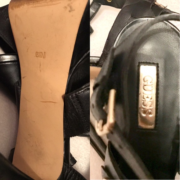 Guess Leather Sandals Sz6.5M - Picture 5 of 5
