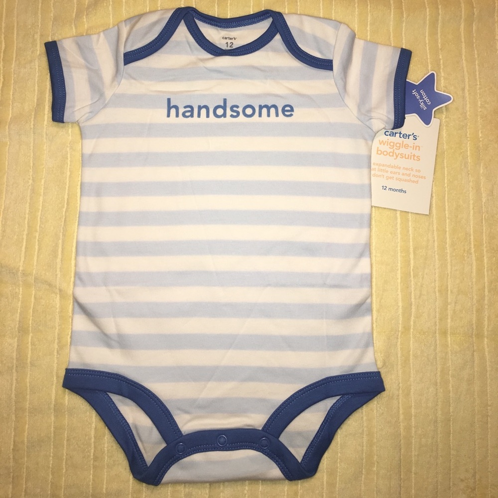 NWT "Handsome" infant Boys Onesie by Carter's