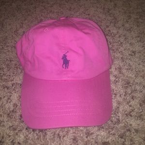 Pink polo hat