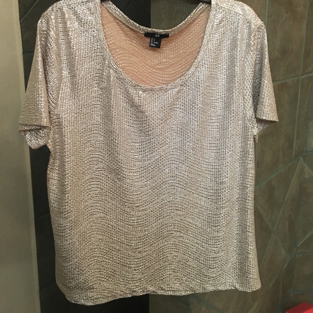 Gold H&M top, size small