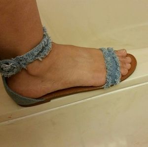 Denim sandals