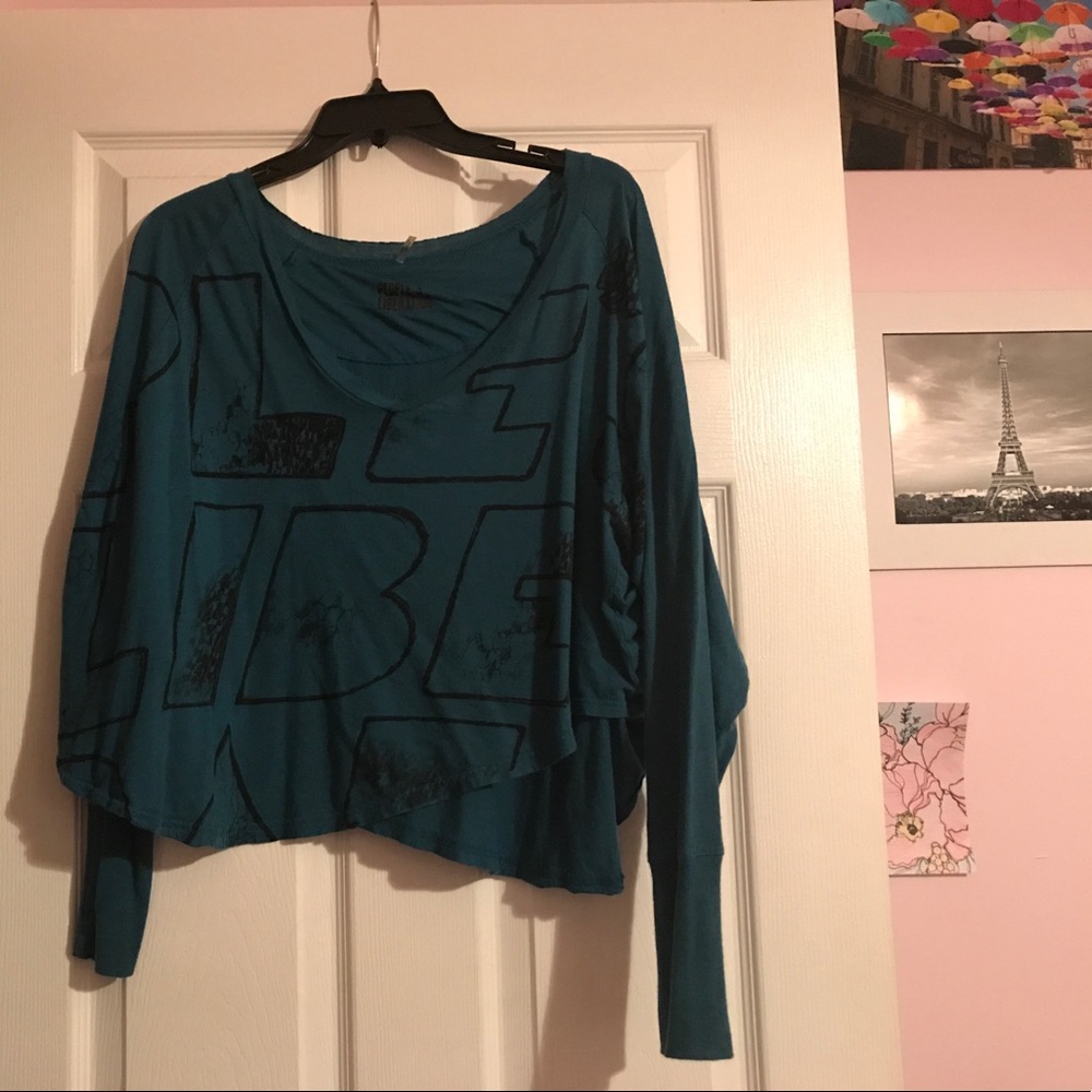 People's Liberation Long Sleeve Crop Top