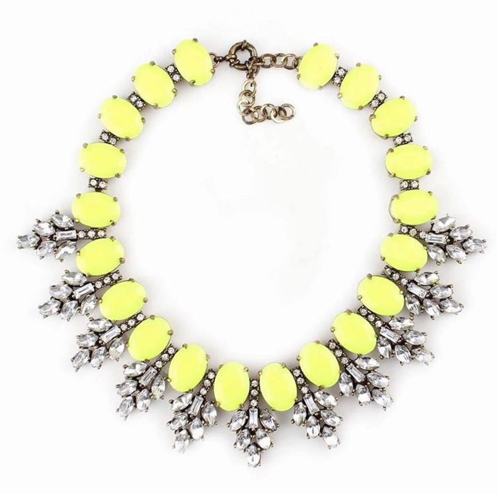 Yellow Statement Necklace