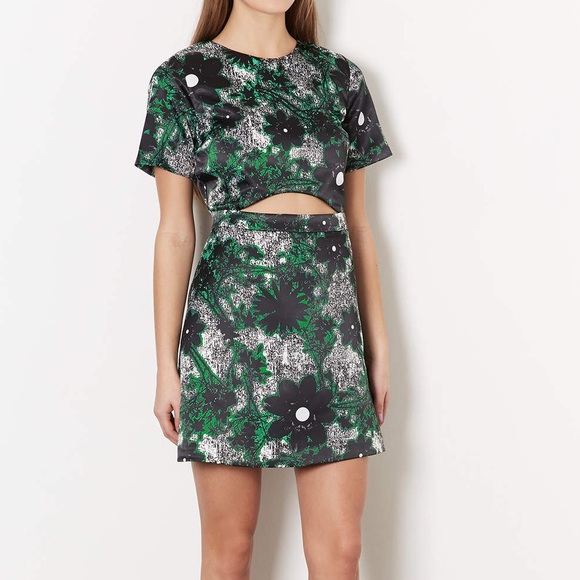 Topshop Dresses & Skirts - 6 TOPSHOP Ghost Flower Aline Shift Dress