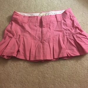 Abercrombie and Fitch pleated pink skirt