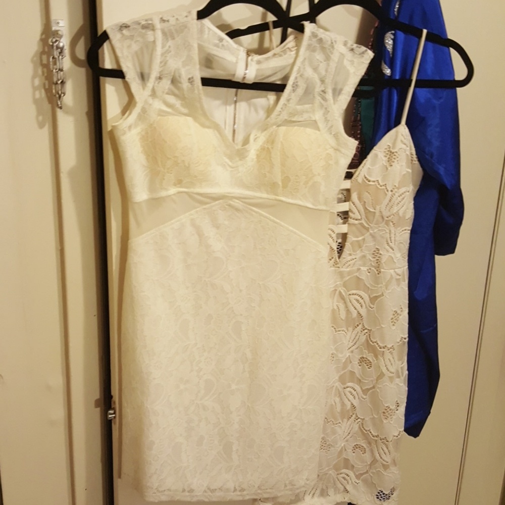 White lace dress