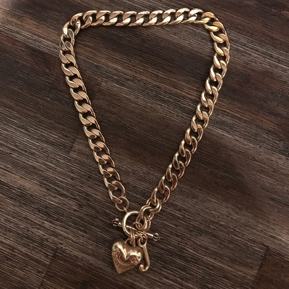 Juicy Couture gold toggle necklace