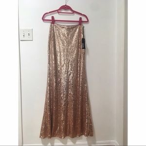 NWT Lulu's Sequin Maxi Skirt